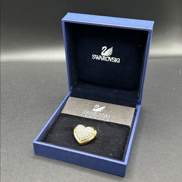 New in Box Swarovski Crystal Heart Pin Brooch - Picture 3 of 8